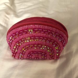 Pink jewelry bag